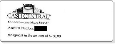 EW1  Saved  $262.46 with Cash Central