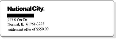 SA  Saved  $814.42 with National City Bank