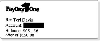 TD  Saved  $501.36 with Payday One