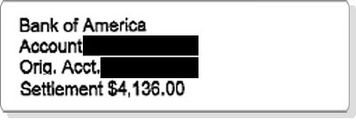 TPH  Saved  $5051.33 with Bank of America (First Financial Asset Management)