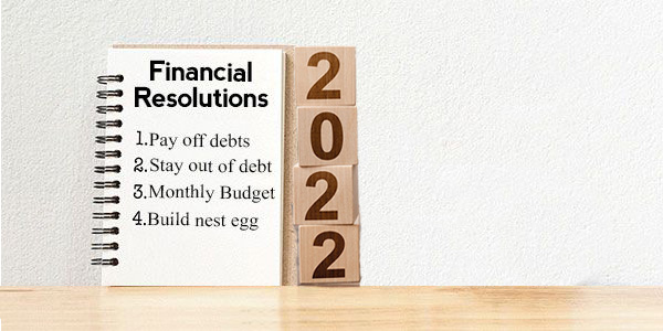 Best financial resolutions for 2022 paying off debt tops the list