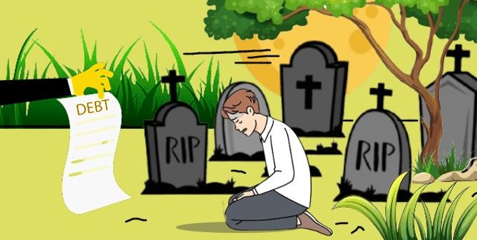 buried relative debt