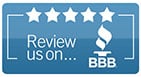 Customer ratings on BBB