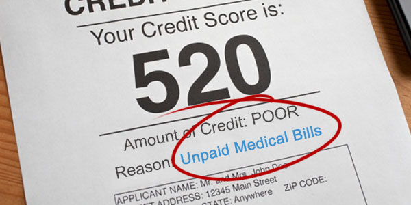 how medical debt affects credit score