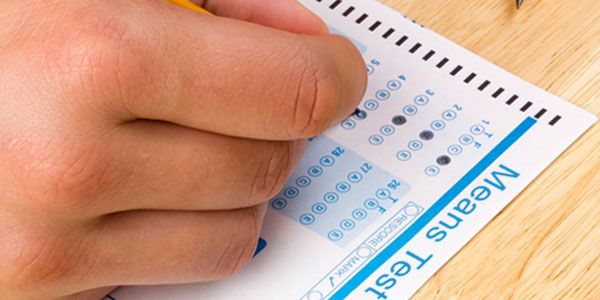 process followed in means test