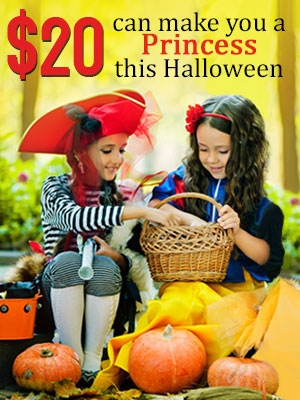 Be a princess this Halloween at only $20