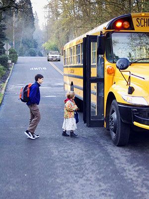 keep 25 feet away from school bus