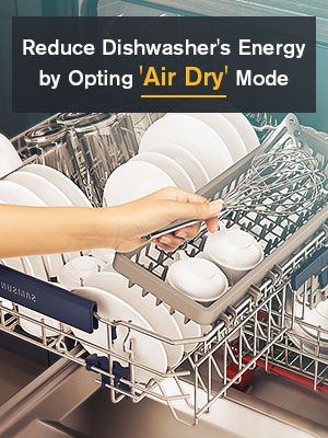 Use Air Dry Mode in Dishwasher