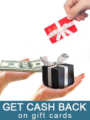 Get cash back on gift cards even if it's a small balance