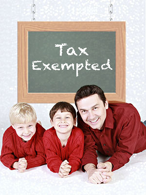 Get tax exemptions on the amount you're using for raising your children