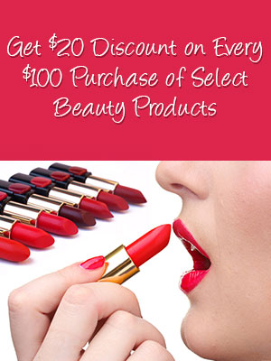 Watch out for Promotion Sales Events to get attractive discount offers on beauty products