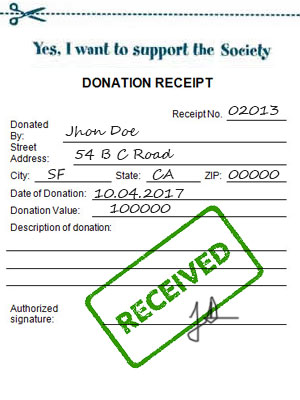 Confirm in writing when donating to a charity