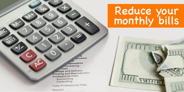 Accelerate the debt busting momentum by reducing your monthly bills