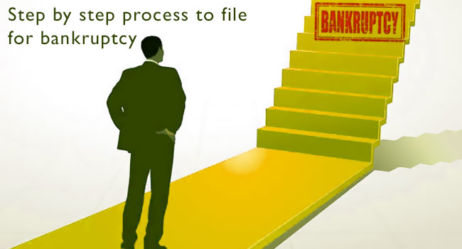 Step by step process to file for bankruptcy