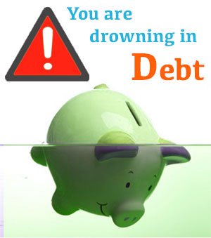 Warning signs that you are drowning in debt