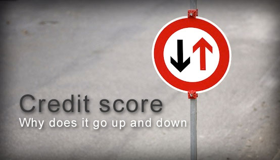 Why credit score goes up and down