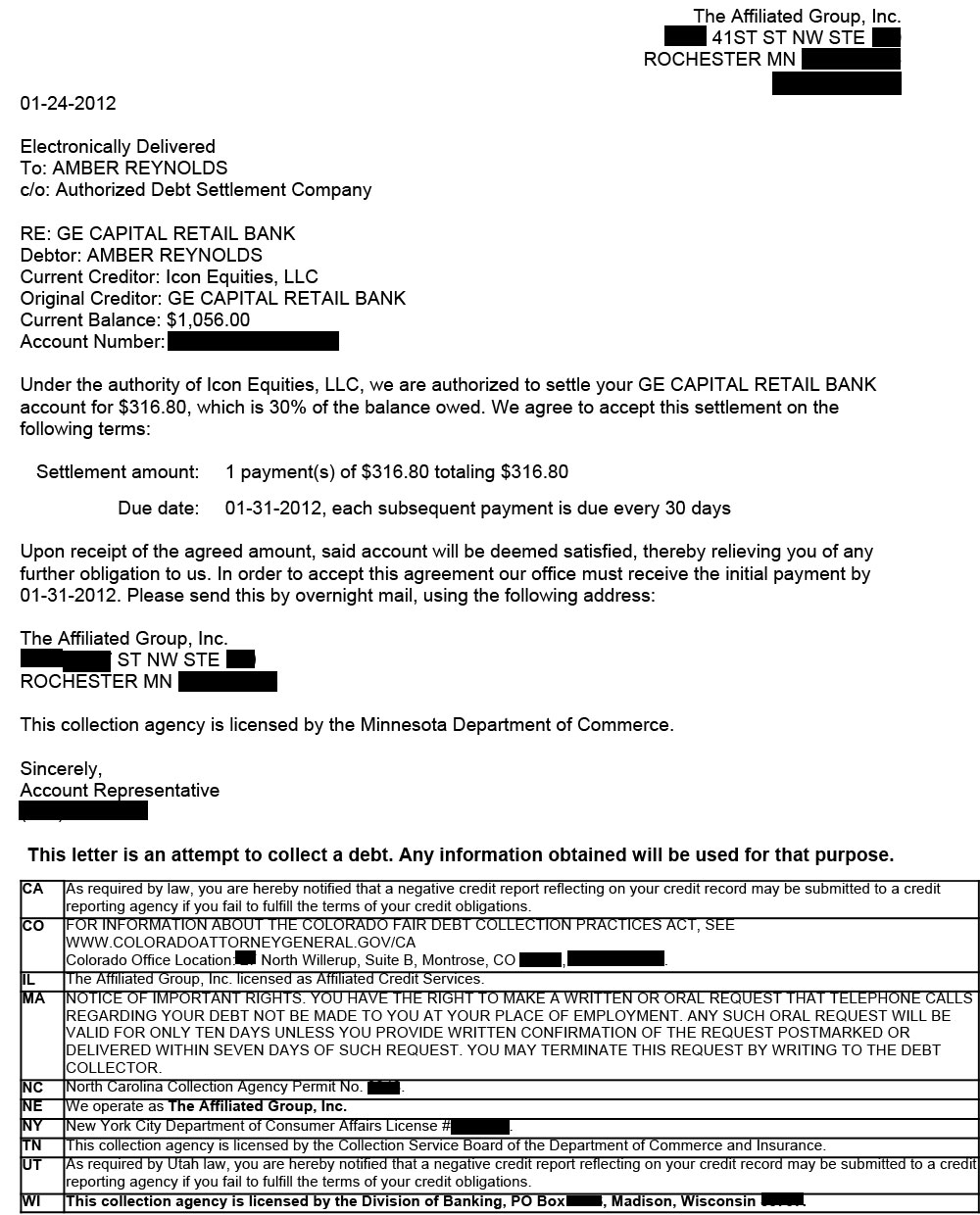 Client AD1 from NC saved $5,226