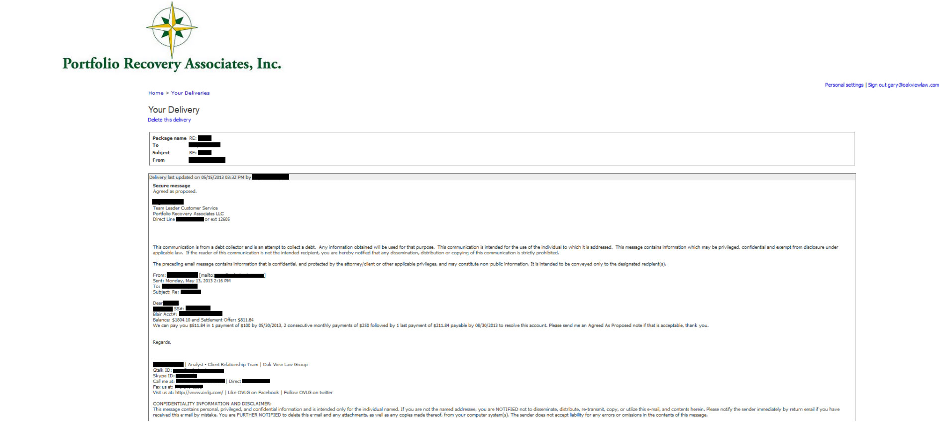 Client AD2 from ME saved $7,803
