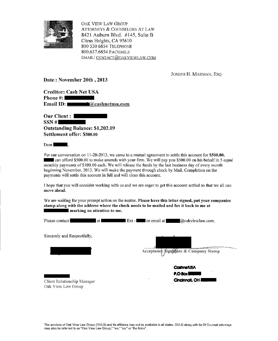 Client AE from CA saved $1,211