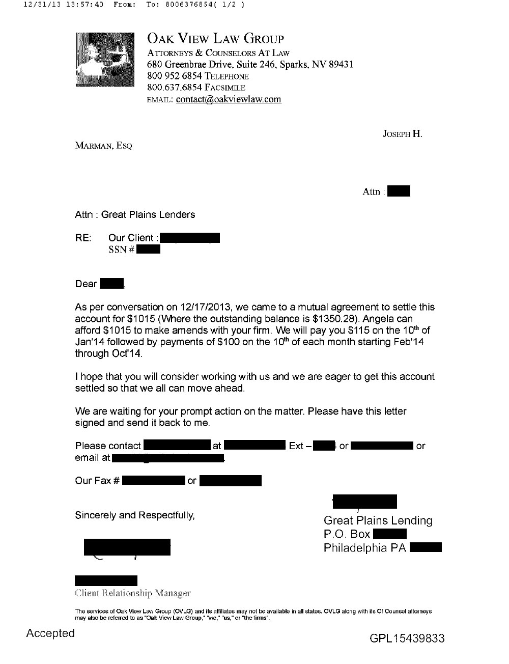 Client AE1 from OH saved $3,646