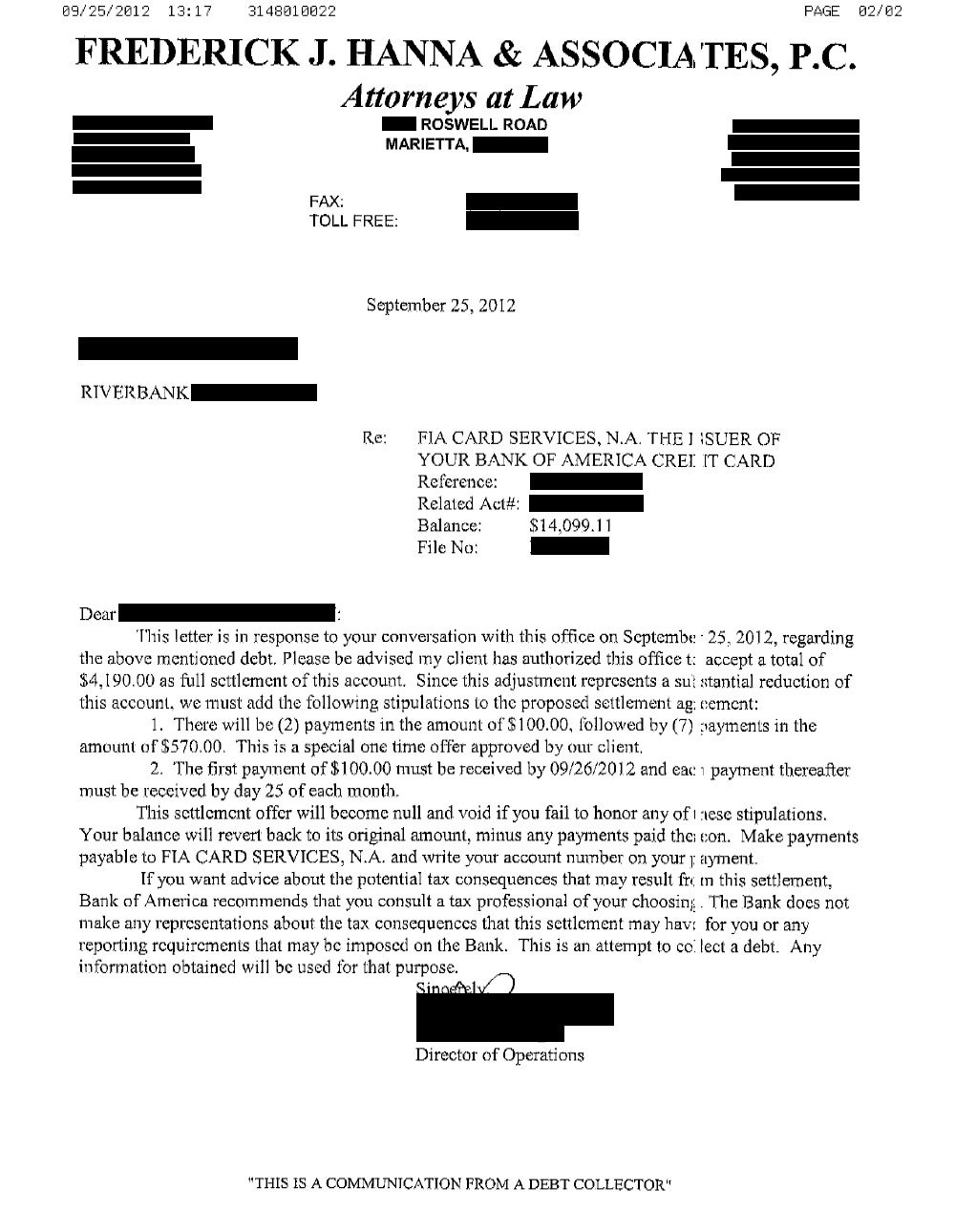 Client AF from CA saved $24,966