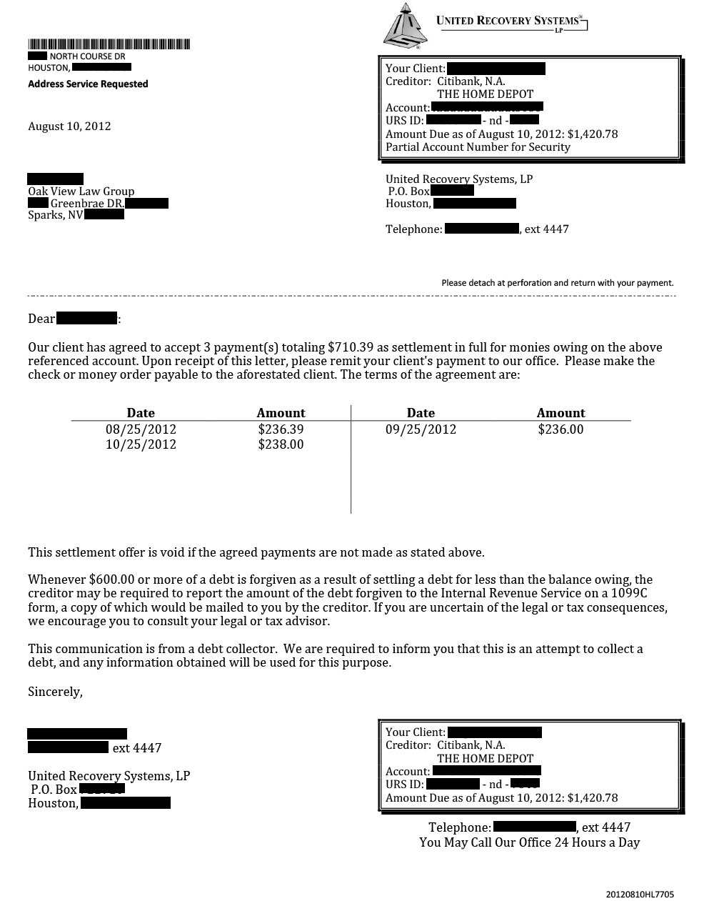 Client AF from CA saved $24,966