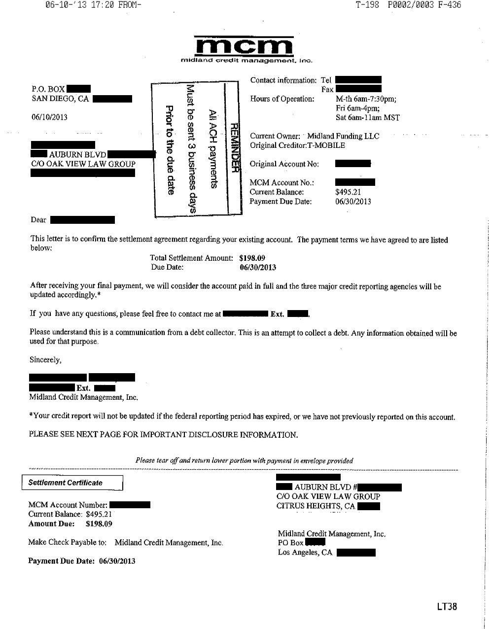 Client BH from WA saved $1,121