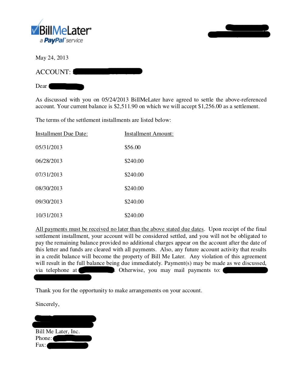 Client BM from NJ saved $12,708