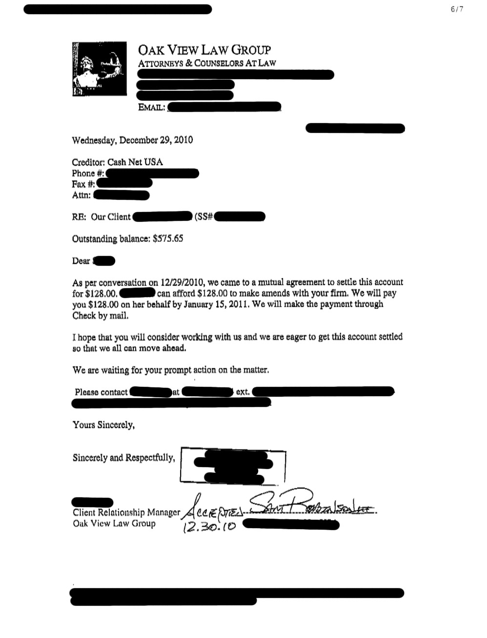 Client CB from MD saved $1,489