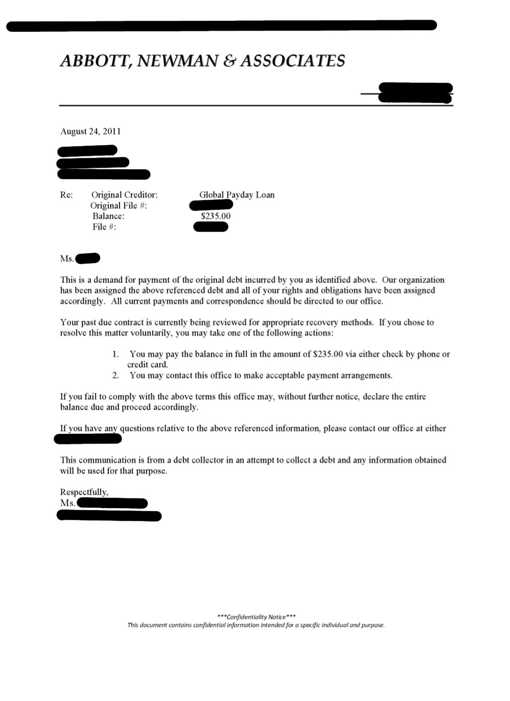 Client CB from MD saved $1,489