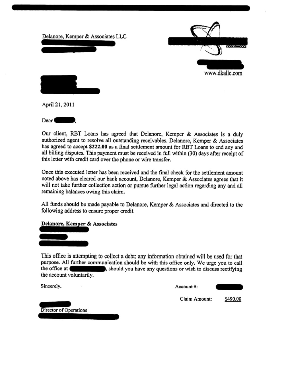 Client CB from MD saved $1,489