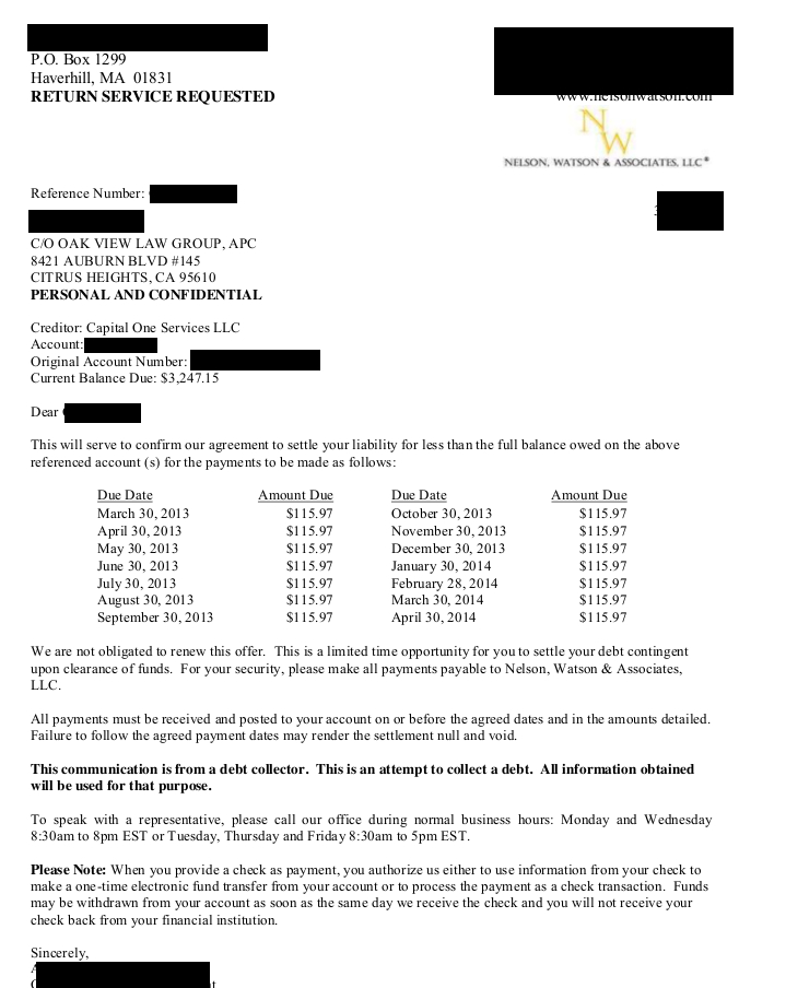 Client CC from AZ saved $1,850