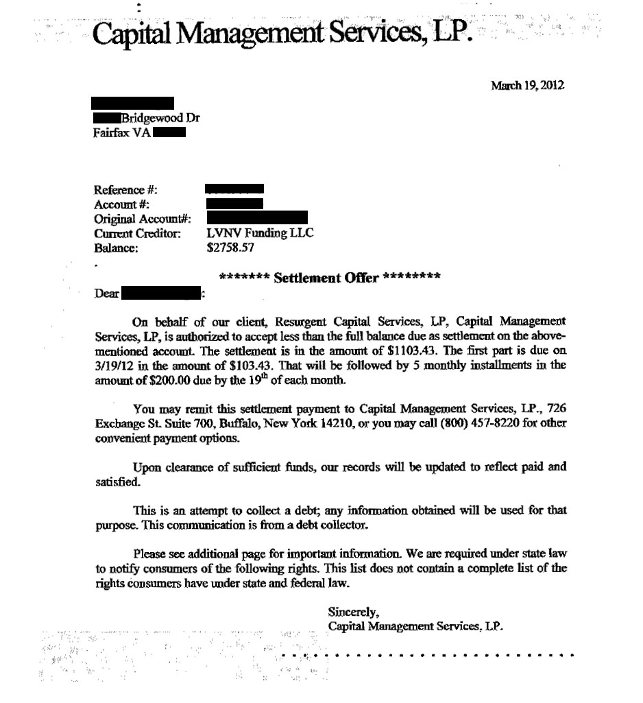 Client CF from VA saved $8,485