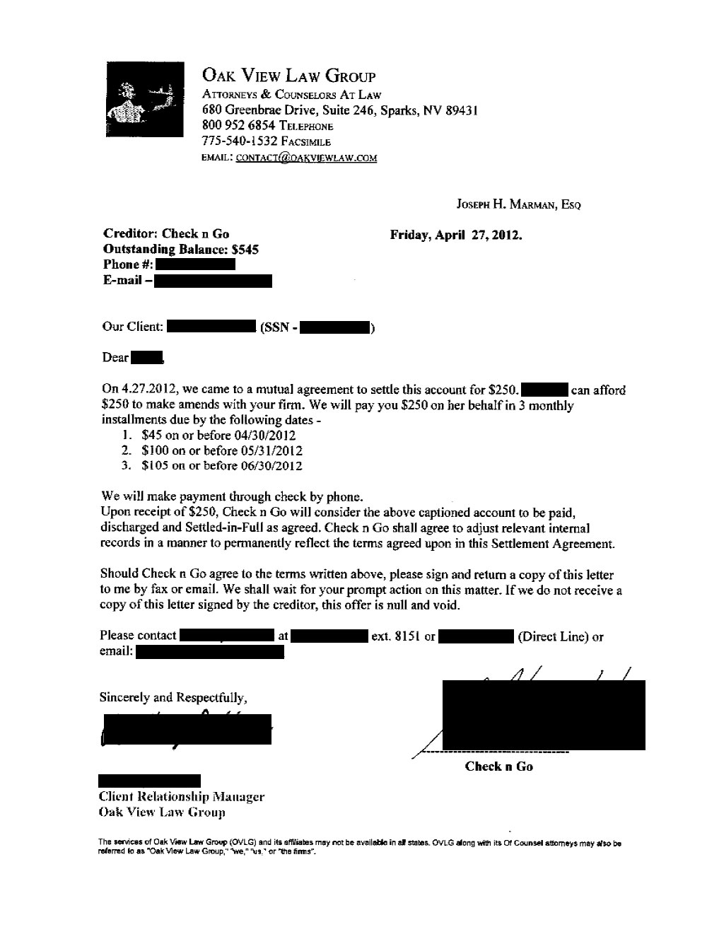 Client CF1 from NJ saved $3,034