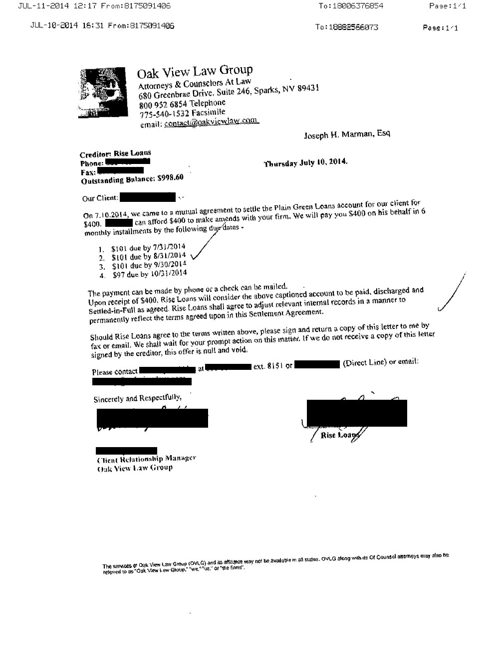 Client CF1 from NJ saved $3,034