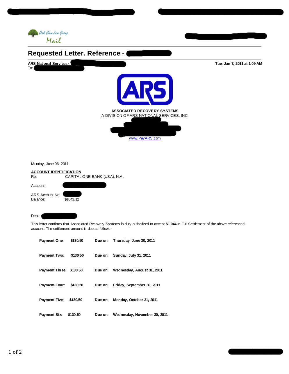 Client CY from VA saved $8,572