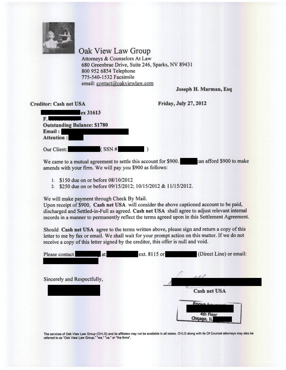Client DB3 from RI saved $12,650