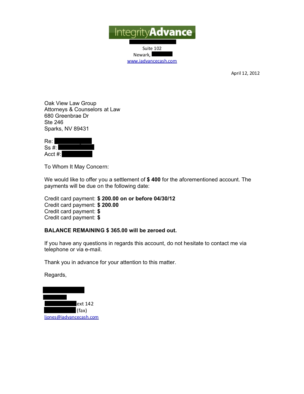 Client DB3 from RI saved $12,650