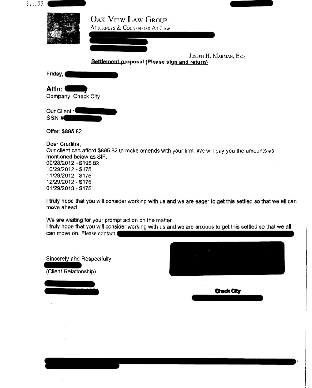 Client DHC saved $1,133