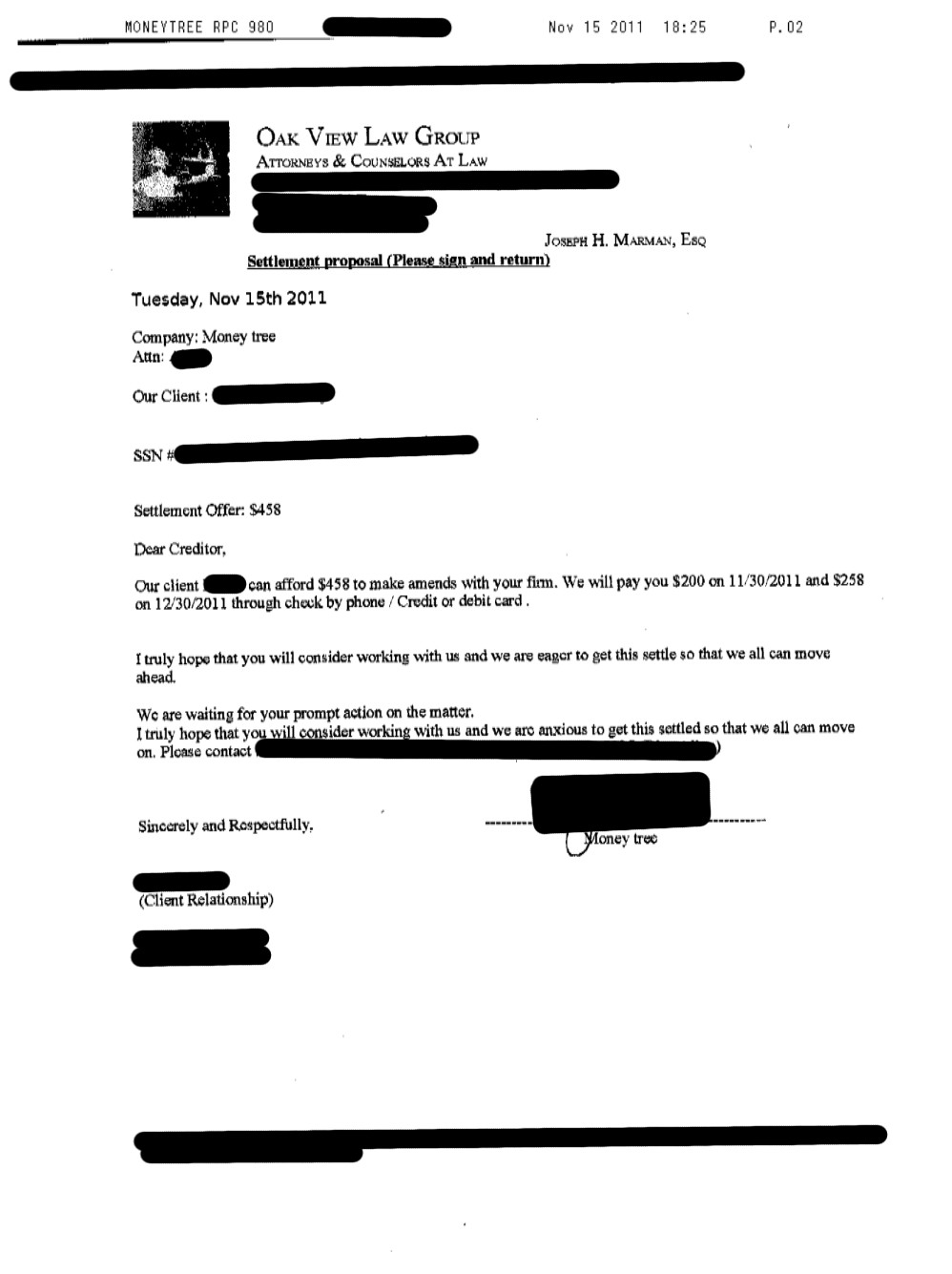 Client DHC saved $1,133