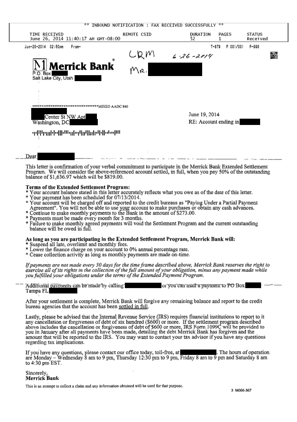 Client DJ2 from WA saved $12,611