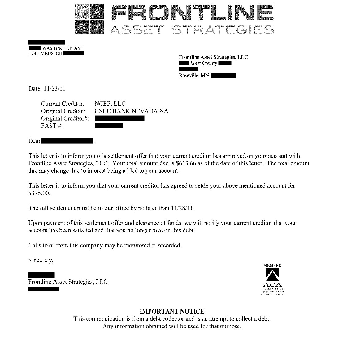 Client DL1 from OH saved $1,826