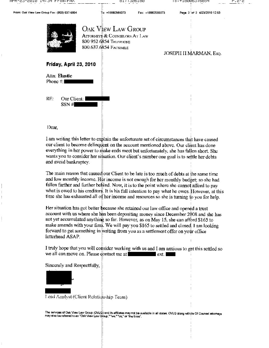 Client DR from AL saved $2,332