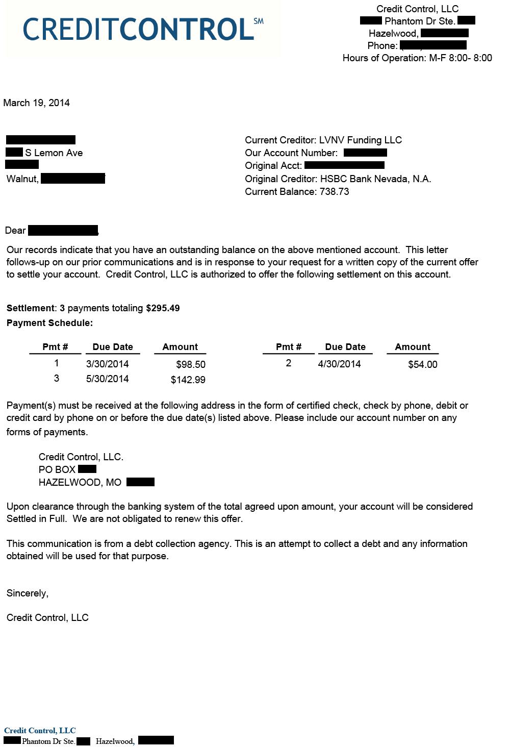 Client EA from CA saved $4,303 by settling Accounts in Collection and  Credit Card