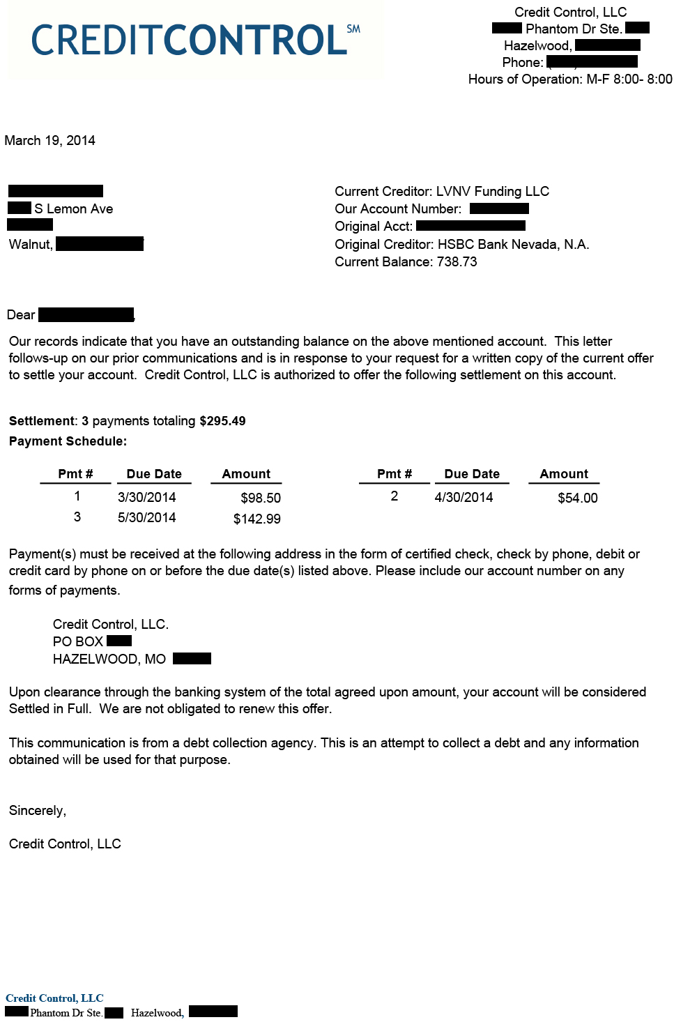 Client EA from CA saved $4,303