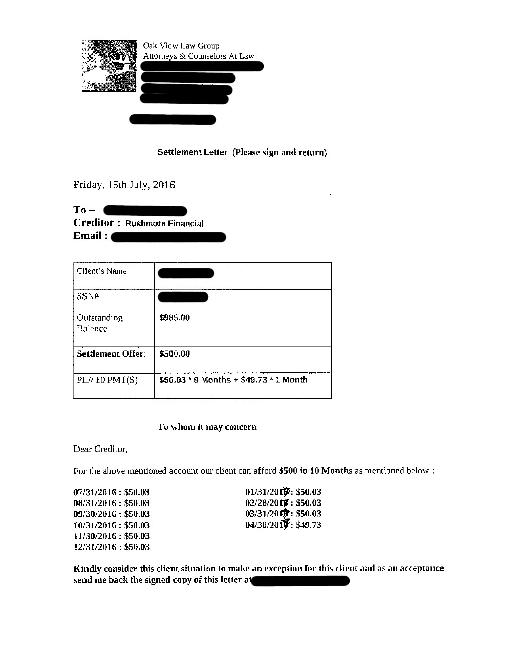 Client EE from WY saved $498