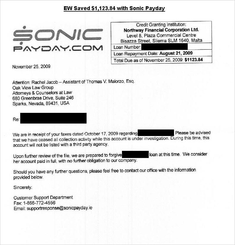 Client EW1 from TX saved $1,720