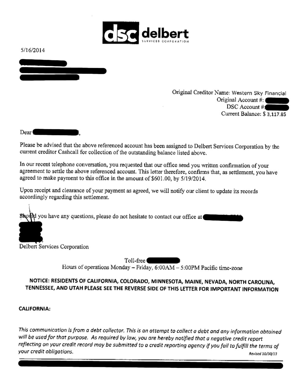 Client FK from MS saved $6,876