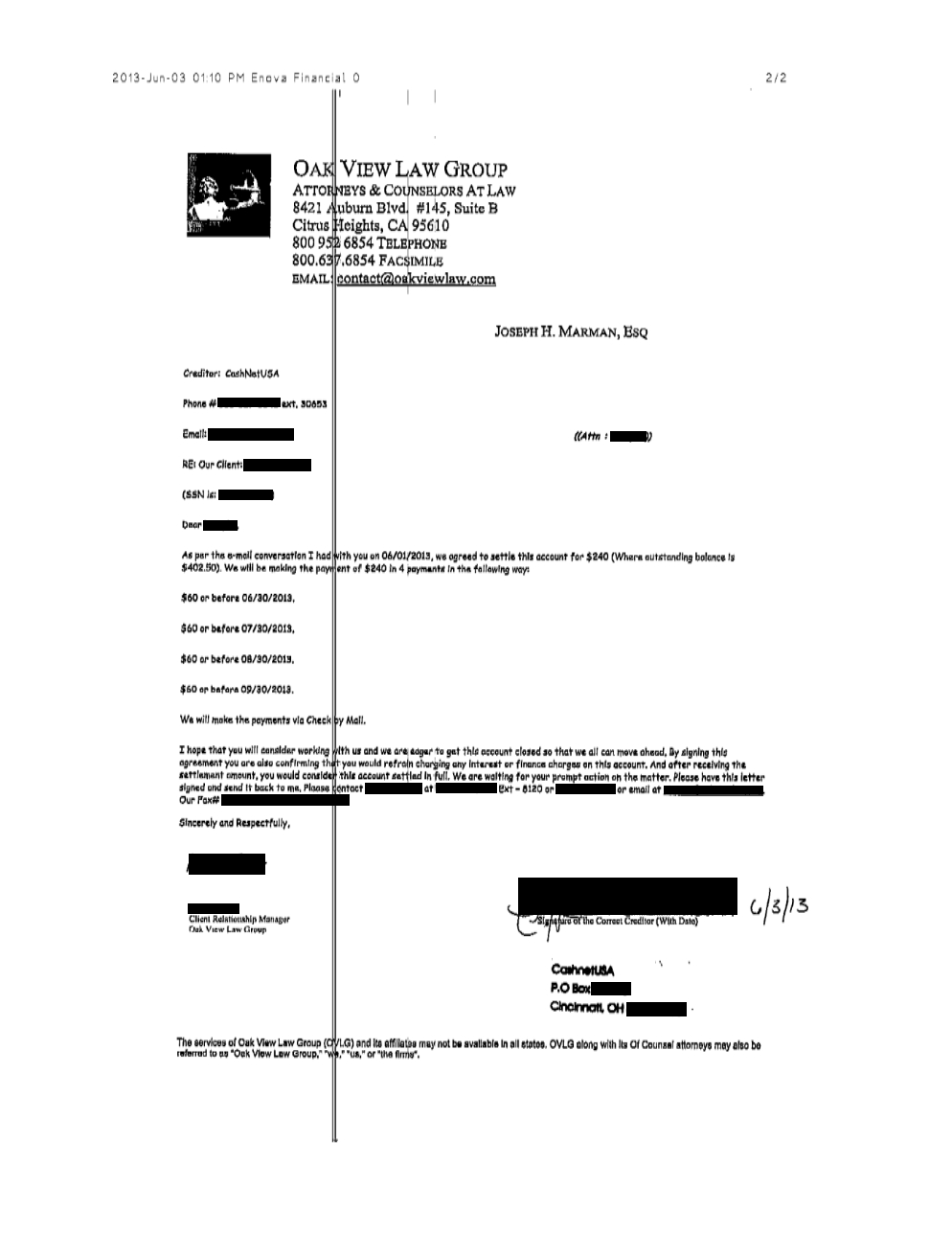 Client IB from KS saved $16,077