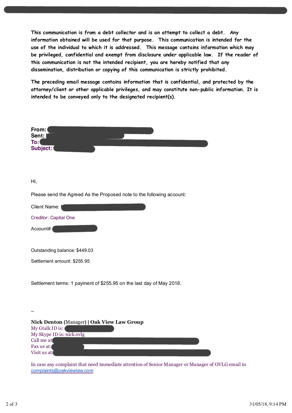 Client JK1 from WA saved $3,042